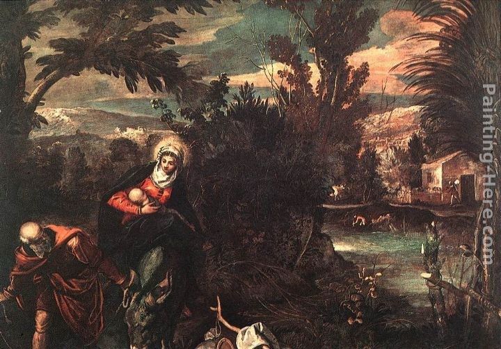 Jacopo Robusti Tintoretto Flight into Egypt